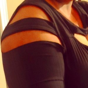 Ashley Stewart Sexy Black Tunic